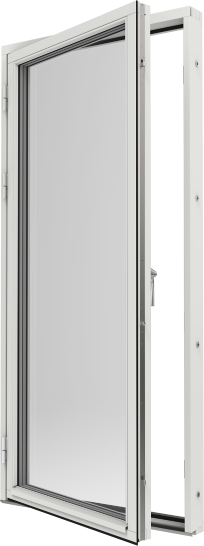 Original Trä 100, Altandörr helglasad, utsida öppen