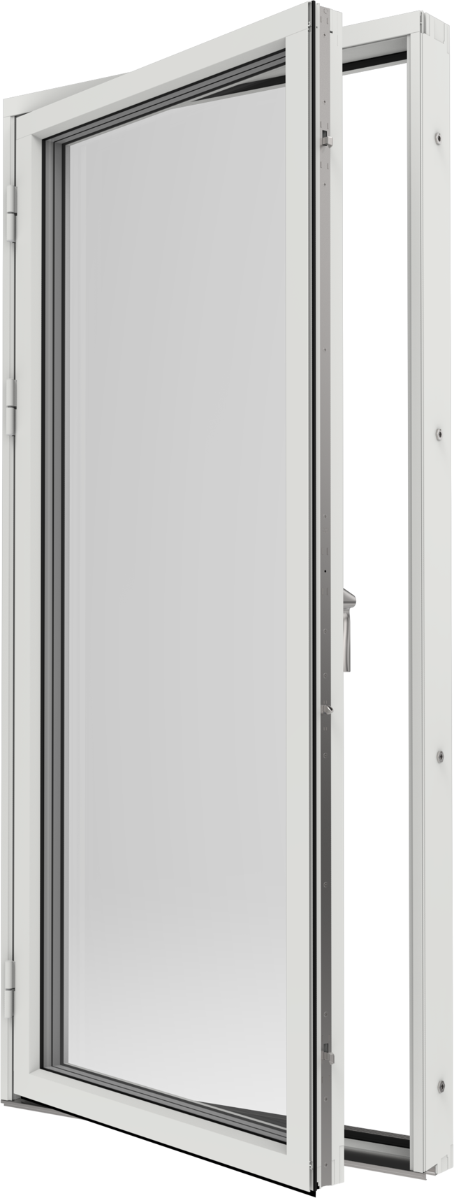 Original Alu 100, Altandörr helglasad utsida öppen